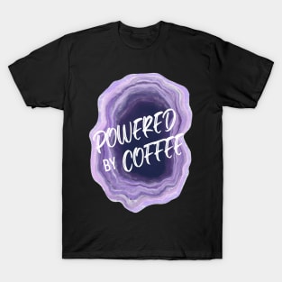 Powered by Coffee: Purple T-Shirt